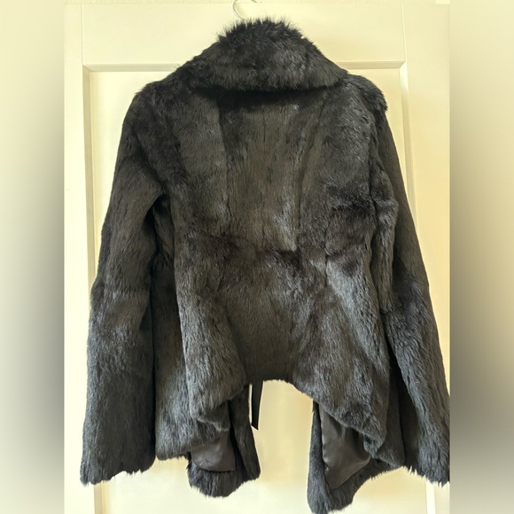 Veda $1850 Rhapsody Black Rabbit Fur Jacket - Picture 9 of 9